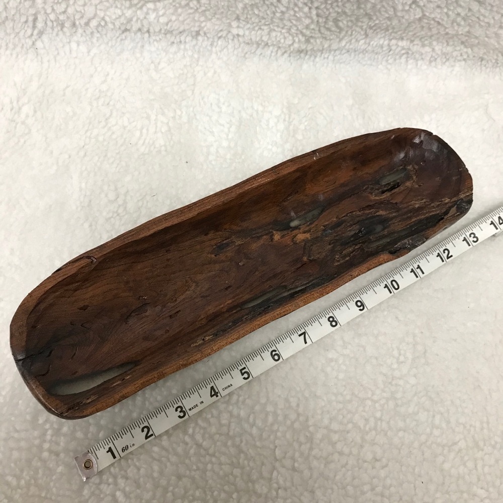 Hand Carved Wooden Tray - Mesquite